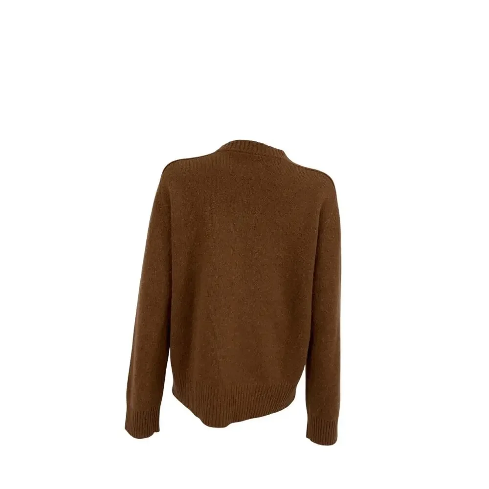 Loulou Studio 'Baltra' Brown Cashmere Sweater Size M - Picture 3 of 5